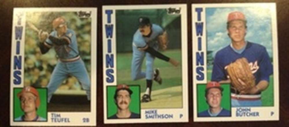1984 Topps Traded Minnesota Twins Team Set 3 Cards MINT