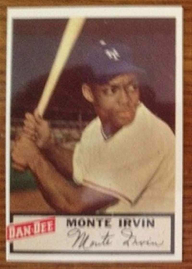 1954 Dan-Dee REPRINT Monte Irvin NY Giants 1 Card Team Set Near Mint to Mint