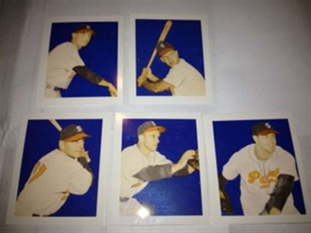 1949 Bowman PCL Reprint San Diego Padres Team Set 5 Cards Near Mint to Mint Condtion 