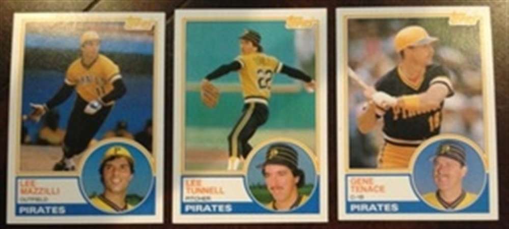 1983 Topps Traded Pittsburgh Pirates Team Set 3 Cards MINT Lee Mazzilli