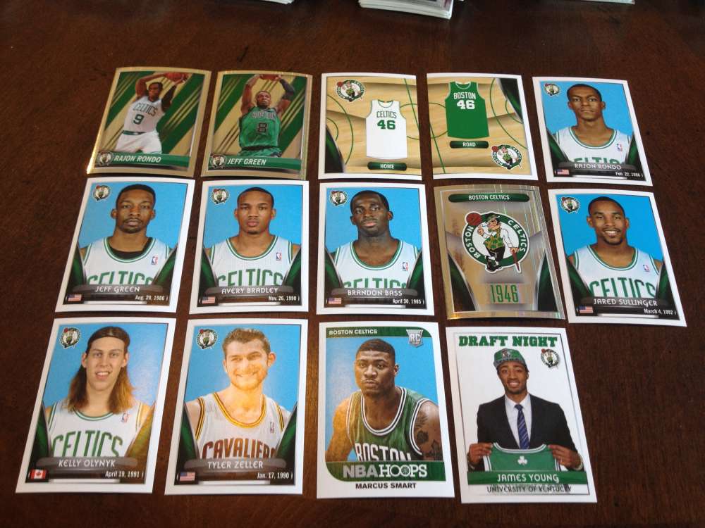 2014-15 Panini NBA Stickers Boston Celtics Team Set