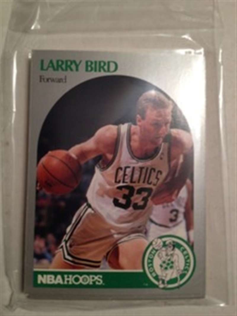 1990-91 NBA Hoops w Update Boston Celtics Team Set Larry Bird 20 Cards