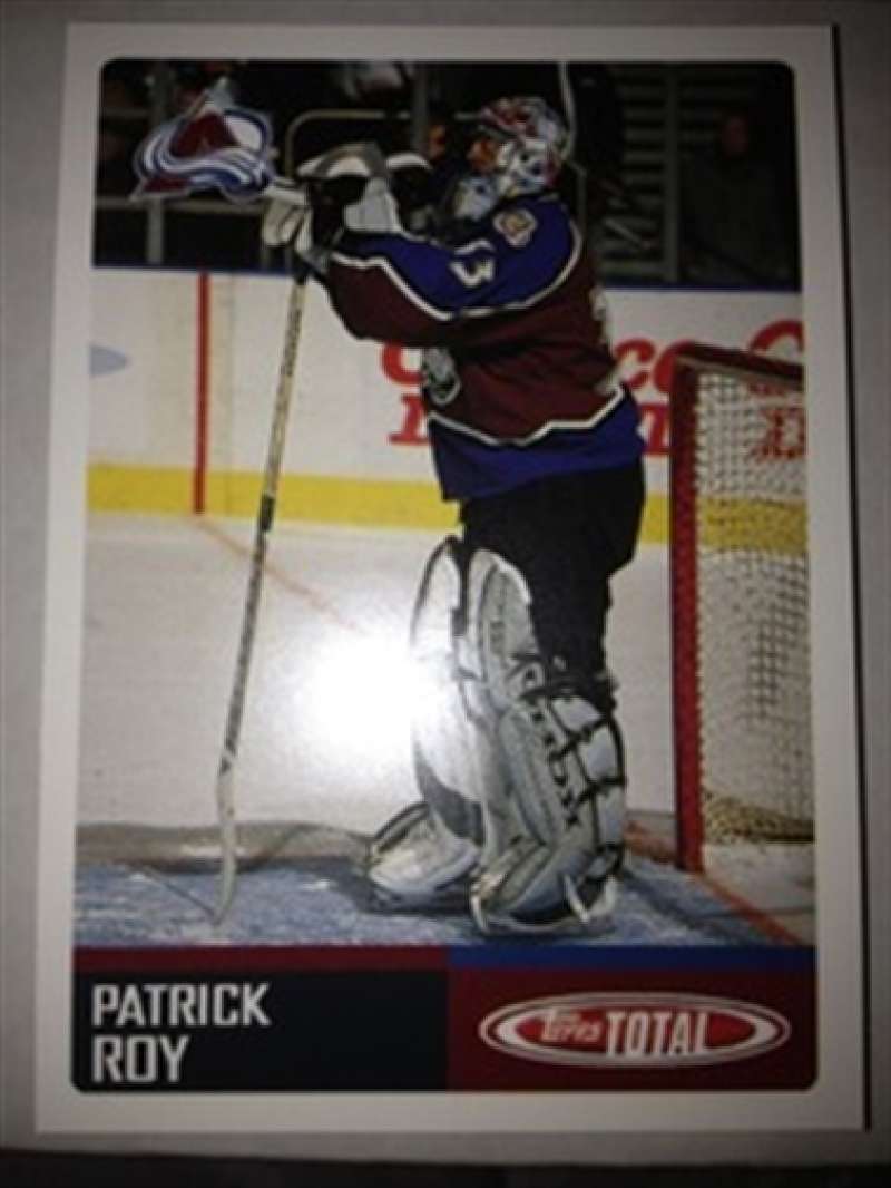 2002-03 Topps Total Colorado Avalanche Team Set Patrick Roy insert checklist 18 cards