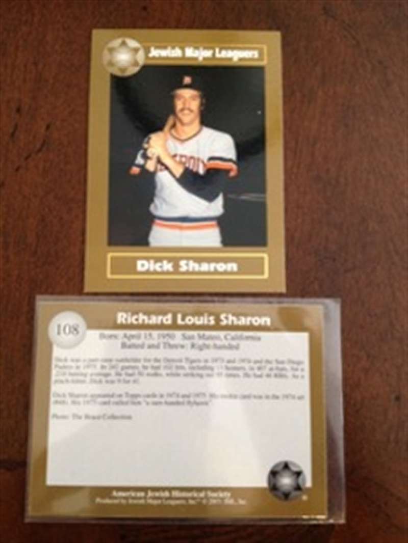 2003 Jewish Major Leaguers GOLD 108 Dick Sharon Detroit Tigers San Diego Padres
