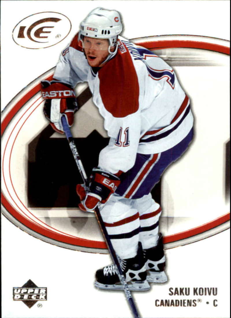 2005-06 Upper Deck Ice Montreal Canadiens Team Set No SP 4 Cards Koivu