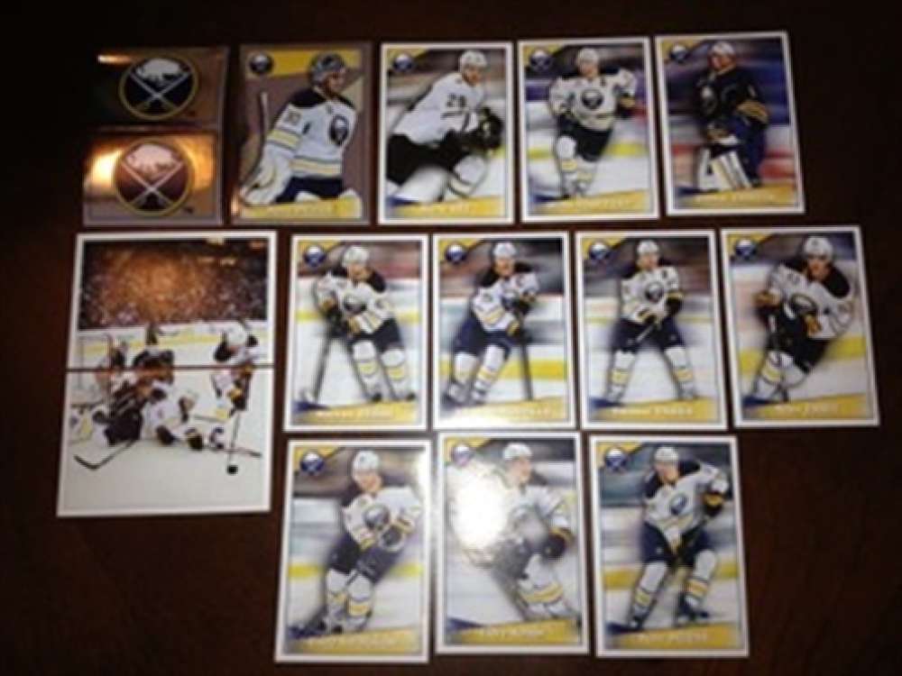 2012-13 Panini Stickers w Foils Buffalo Sabres Team Set 14 Cards Ryan Miller