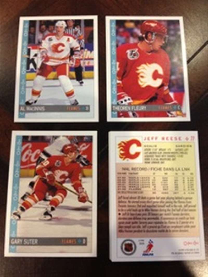 1992-93 O-Pee-Chee OPC Calgary Flames Team Set 17 Cards Fleury MacInnis MINT