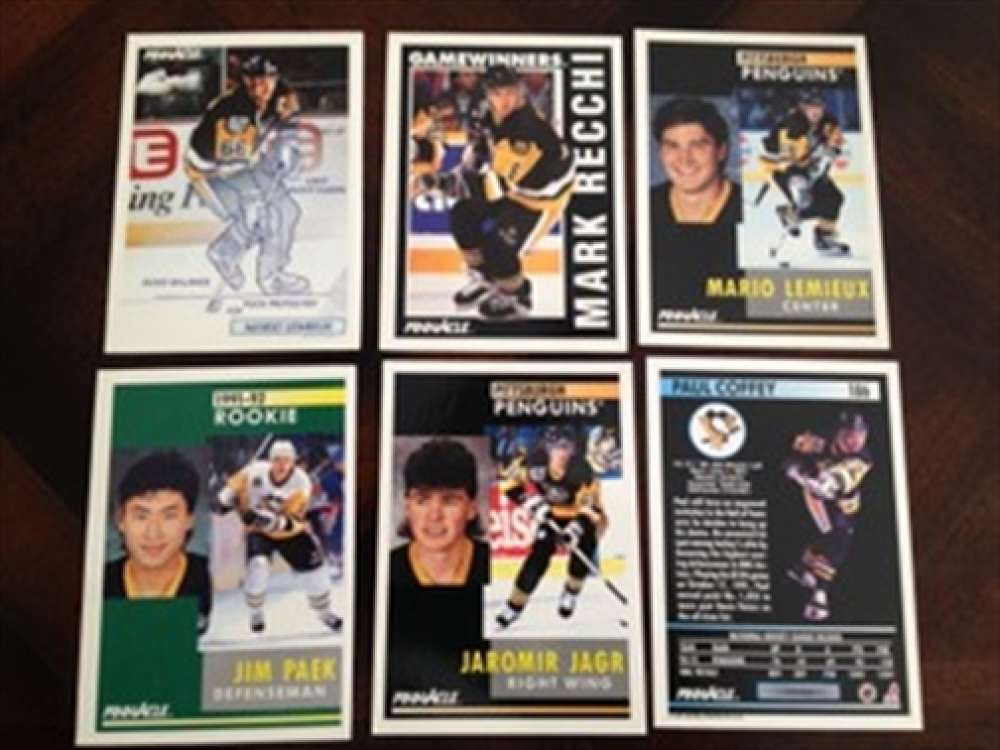 1991-92 Pinnacle Pittsburgh Penguins Team Set 18 Cards Mario LeMieux Recchi Jaromir Jagr MINT