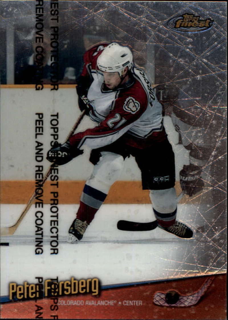 1998-99 Topps Finest Colorado Avalanche Team Set 6 Cards Roy Sakic Forsberg