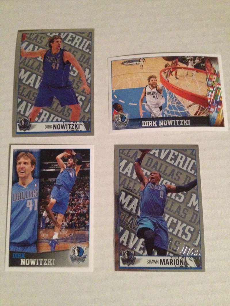 2013-14 Panini NBA Sticker Collection Dallas Mavericks Team Set w 2 FOILS 11 Cards Dirk Nowitzki Mint