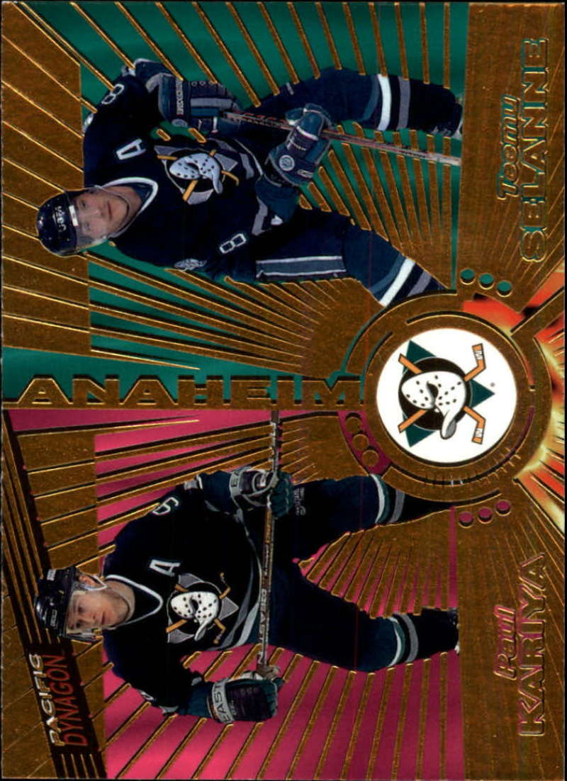 1997-98 Pacific Dynagon Anaheim Ducks Team Set 7 Cards Selanne
