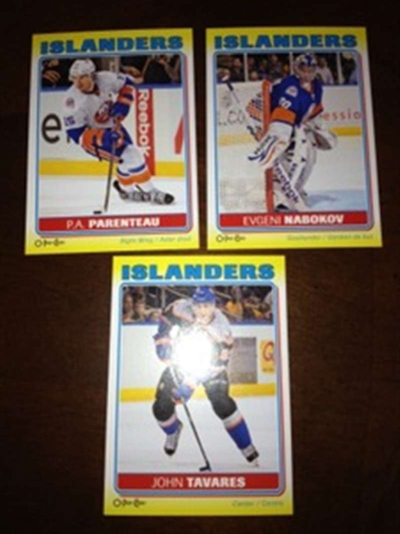 2012-13 O-Pee-Chee Stickers New York Islanders Team Set 3 Cards John Tavares