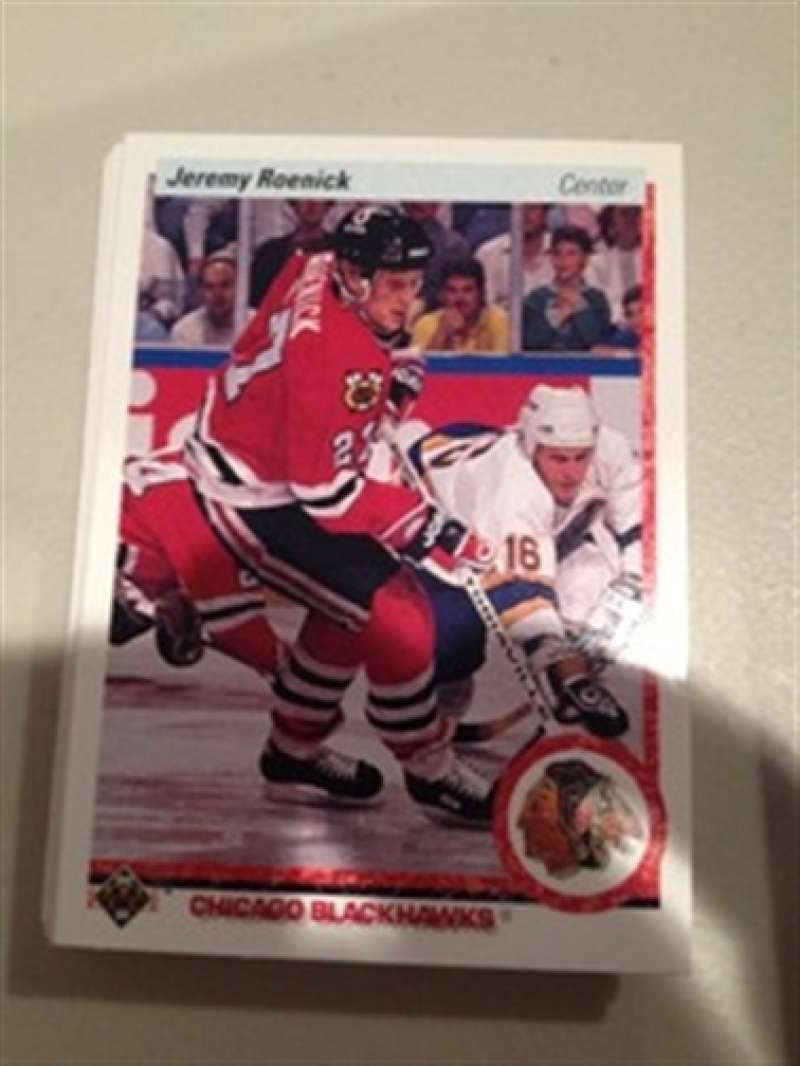 1990-91 Upper Deck English Chicago Blackhawks Team Set 26 Cards Ed Belfour