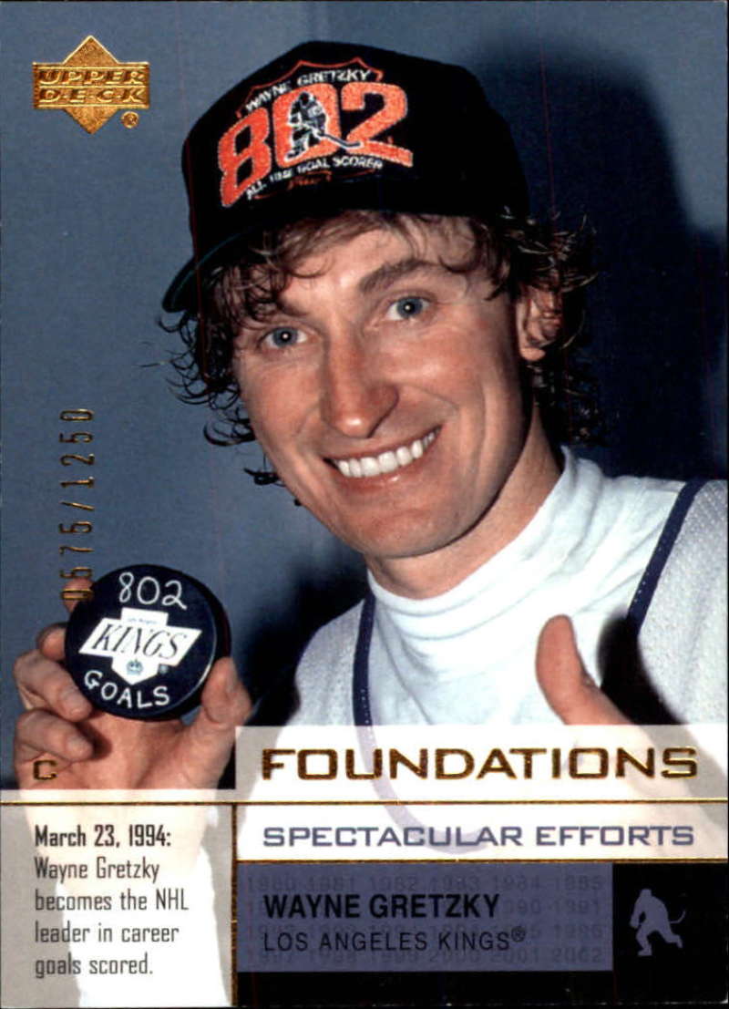 2002-03 UD Foundations Los Angeles Kings Team Set 9 Cards 3 SP Gretzky /1250