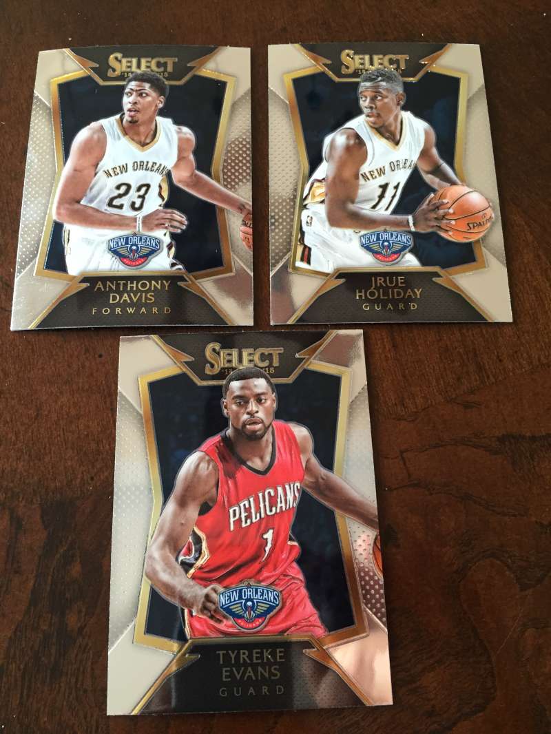 2014-15 Select Concourse New Orleans Pelicans Team Set 3 Cards Anthony Davis
