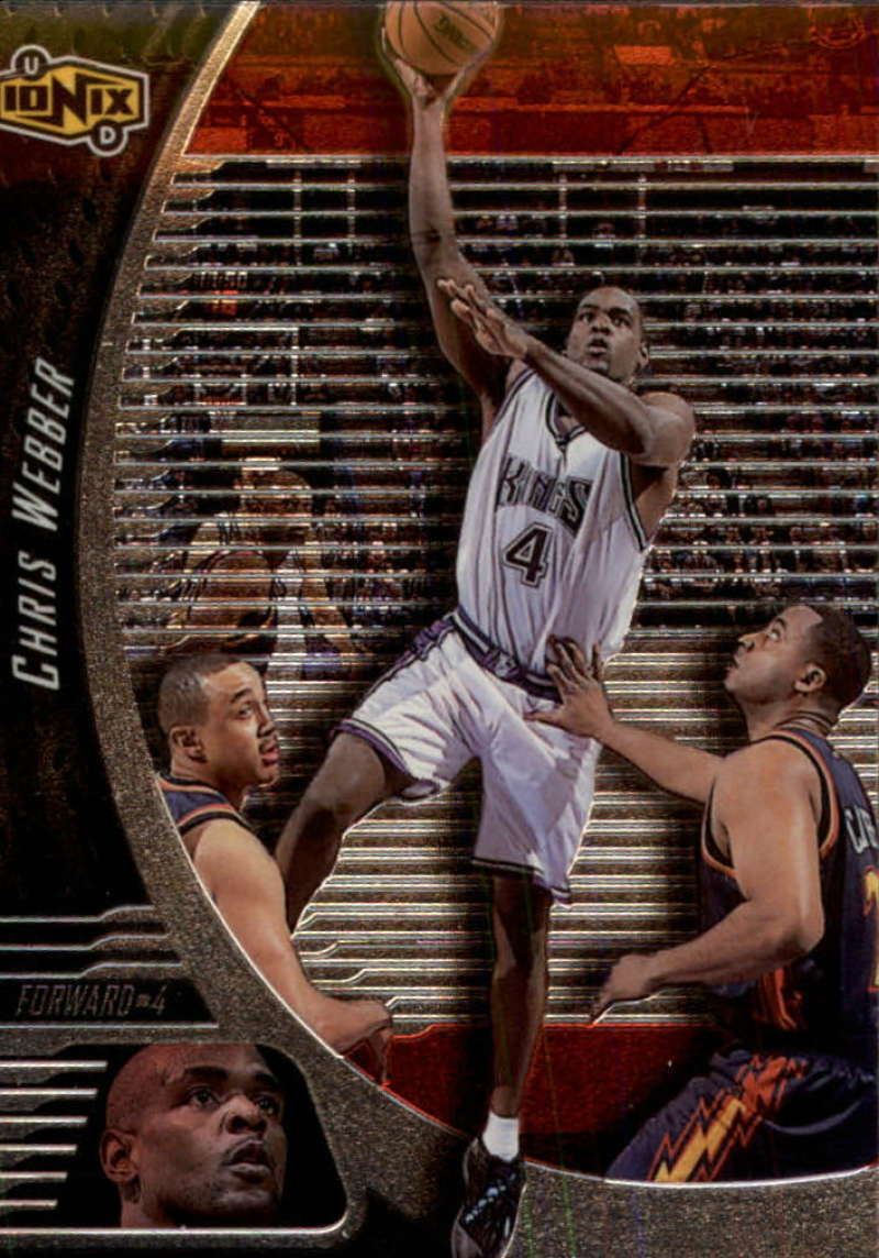 1998-99 UD Ionix #50 Chris Webber Sacramento Kings 1 Card Team Set