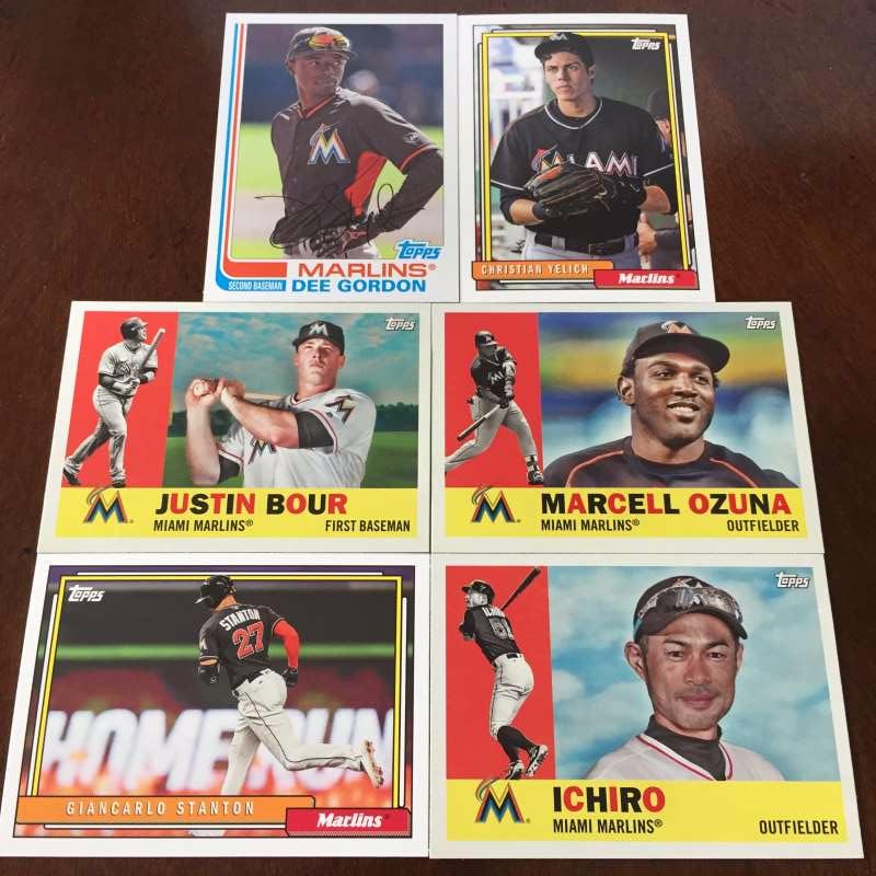 2017 Topps Archives Team Set Miami Marlins