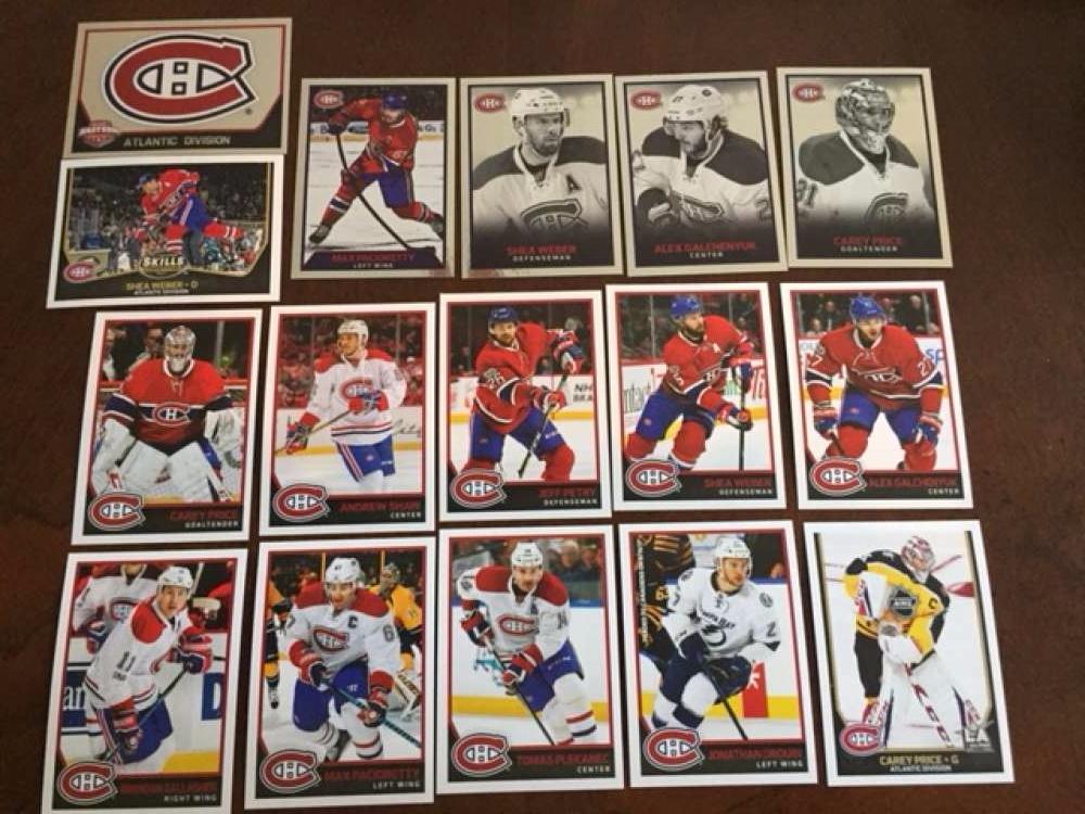 2017-18 Panini NHL Stickers Team Set Montreal Canadiens
