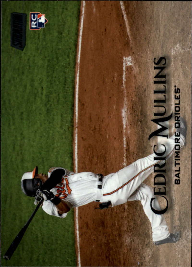 2019 Topps Stadium Club Baseball Black Foil #14 Cedric Mullins Baltimore Orioles  RC Rookie  Official MLB Trading Card
