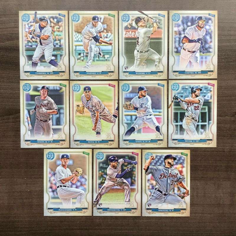 2020 Topps Gypsy Queen Baseball Detroit Tigers Base MLB Team Set of 11 Cards: #	32	 	Dawel Lugo	 37	 	Dario Agrazal	 60	