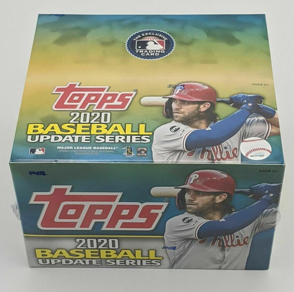 2020 TOPPS UPDATE BASEBALL FACTORY SEALED RETAIL BOX WITH 24 PACKS AND 16 CARDS PER PACK