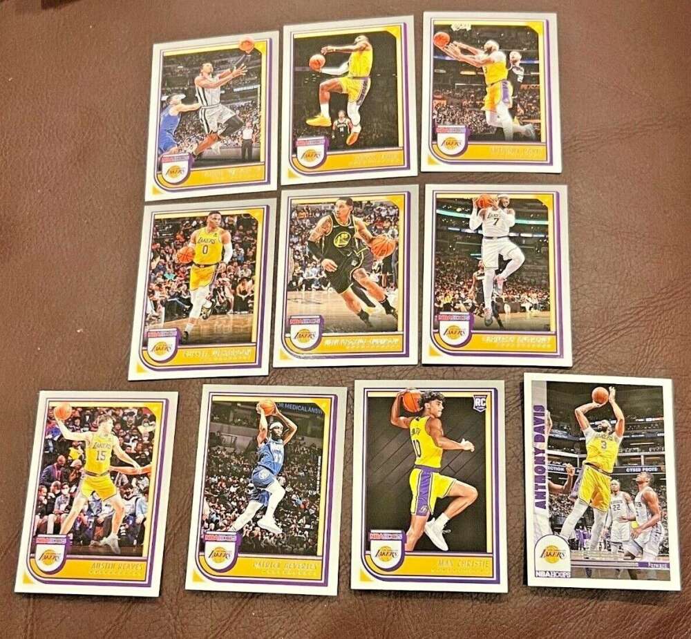 2022-23 Panini NBA Hoops Los Angeles Lakers Team Set Includes Rookies (Hand Collated) of 10 Cards: #	153	 	Lonnie Walker